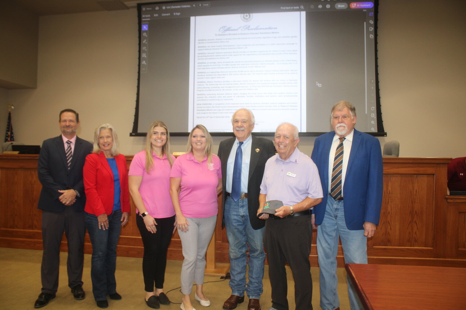 City, county proclaim October 2024 Domestic Violence Awareness Month